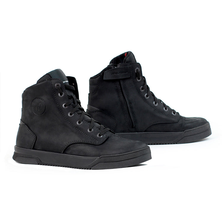 motorcycle boots forma city urban street  black walk ride gear 