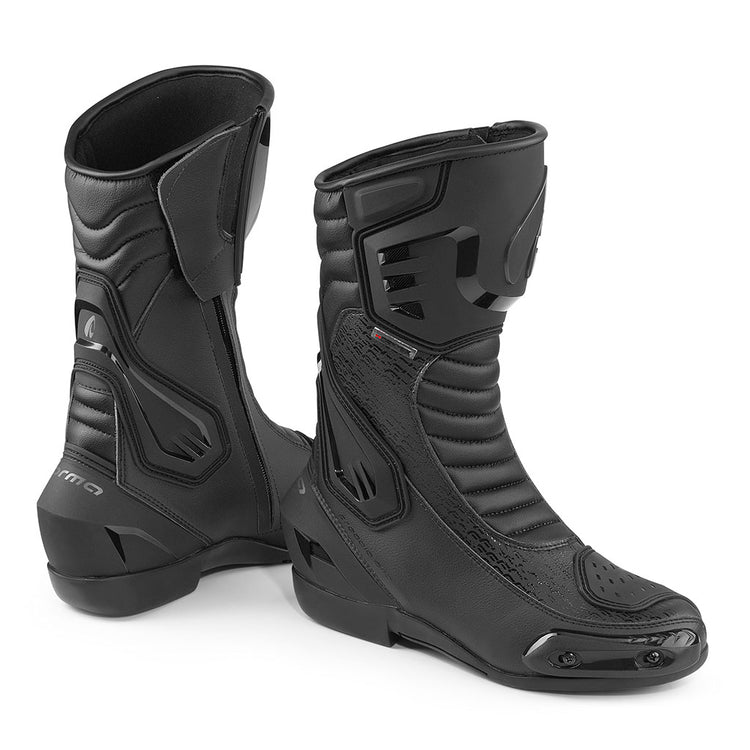 motorcycle boots waterproof Forma Freccia Evo Dry black riding gear footwear street and track stay dry